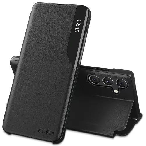 Tech-Protect Smart View Samsung Galaxy A37 flip / kinyitható tok, fekete