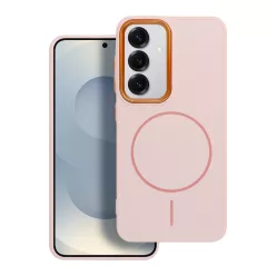   Frame Mag Samsung Galaxy A37 hátlap tok kameravédő peremmel, MagSafe, rózsaszín