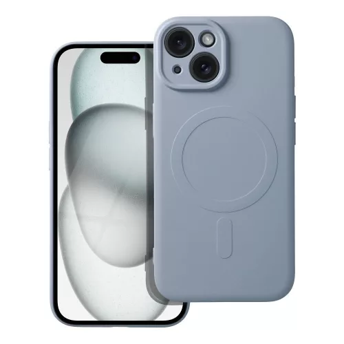 Silicone Mag Samsung Galaxy A57 szilikon hátlap tok, MagSafe, világoskék