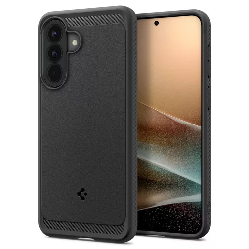 Spigen Rugged Armor Samsung Galaxy A57 tok, Matte Black, fekete