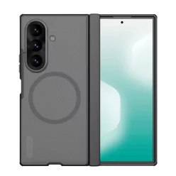   Nillkin Super Frosted Samsung Galaxy Z Fold 8 Ultra mágneses hátlap tok, átlátszó-fekete