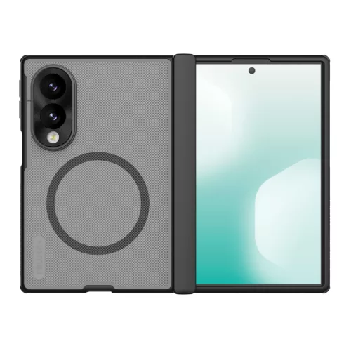 Nillkin Super Frosted Samsung Galaxy Z Fold 8 mágneses hátlap tok, átlátszó-fekete