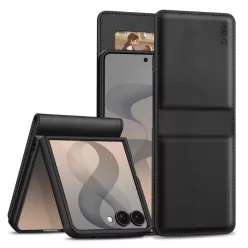   Tech-Protect Wallet Samsung Galaxy Z Flip 8 flip / kinyitható tok, fekete