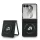 Karl Lagerfeld PU Karl and Choupette Heads Samsung Galaxy Z Flip 8 hátlap tok, MagSafe, fekete