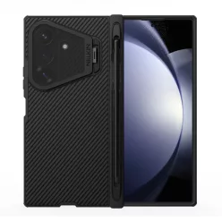   Nillkin CamShield Prop Magnetic Samsung Galaxy Z Fold 8 Ultra mágneses műanyag hátlap tok + S Pen, fekete (átlátszó lencsevédővel)