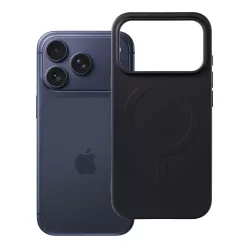   Silicone Mag Apple iPhone 18 Pro / 17 Pro szilikon hátlap tok, MagSafe, fekete