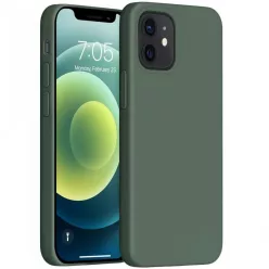   Samsung Galaxy A36 5G SM-A366B, Szilikon tok, Wooze Liquid Silica Gel, sötétzöld
