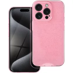   Samsung Galaxy A26 5G SM-A266B, Szilikon tok, 2 mm vastag, csillogó hátlap, rózsaszín