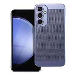   Samsung Galaxy S23 FE SM-S711, Műanyag hátlap védőtok, légáteresztő, lyukacsos minta, Breezy, kék