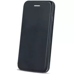   Apple iPhone 17, Oldalra nyíló tok, stand, Forcell Elegance, fekete