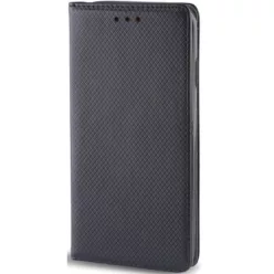   Apple iPhone 17, Oldalra nyíló tok, stand, Smart Magnet, fekete