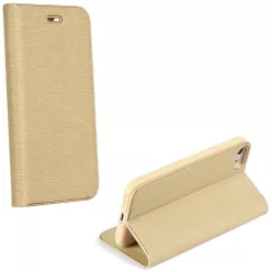   Samsung Galaxy A17 / Galaxy A18 4G / A17 5G SM-A175F / A176B, Oldalra nyíló tok, stand, Luna Book, arany