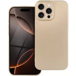   Samsung Galaxy A17 / Galaxy A18 4G / A17 5G SM-A175F / A176B, Szilikon tok, mikrofiber plüss belső, csillogó hátlap, Metallic Case, arany