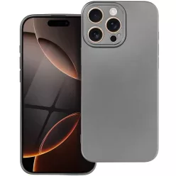   Samsung Galaxy A17 / Galaxy A18 4G / A17 5G SM-A175F / A176B, Szilikon tok, mikrofiber plüss belső, csillogó hátlap, Metallic Case, szürke