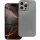 Samsung Galaxy A26 5G SM-A266B, Szilikon tok, mikrofiber plüss belső, csillogó hátlap, Metallic Case, szürke