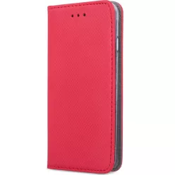   Samsung Galaxy S26 SM-S942, Oldalra nyíló tok, stand, Smart Magnet, piros