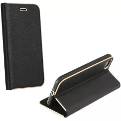   Samsung Galaxy A36 5G SM-A366B, Oldalra nyíló tok, stand, Luna Book, fekete