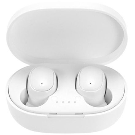 Bluetooth sztereó fülhallgató, v5.0, TWS, töltőtok, vezérlő gomb, zajszűrővel, vízálló, Wooze EarBuds Pro, fehér