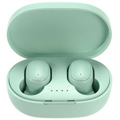   Bluetooth sztereó fülhallgató, v5.0, TWS, töltőtok, vezérlő gomb, zajszűrővel, vízálló, Wooze EarBuds Pro, zöld