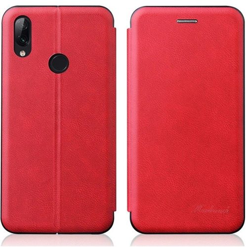 Huawei P40 Lite E, Oldalra nyíló tok, stand, Wooze Protect And Dress Book, piros