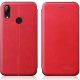 Huawei P40 Lite E, Oldalra nyíló tok, stand, Wooze Protect And Dress Book, piros