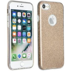   Apple iPhone 13 Pro Max, Szilikon tok, csillogó, Forcell Shining, arany