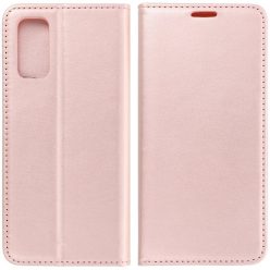   Huawei P40, Oldalra nyíló tok, stand, Magnet Book, vörösarany