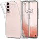 Samsung Galaxy S22 Plus 5G SM-S906, Szilikon tok, Spigen Liquid Crystal, átlátszó