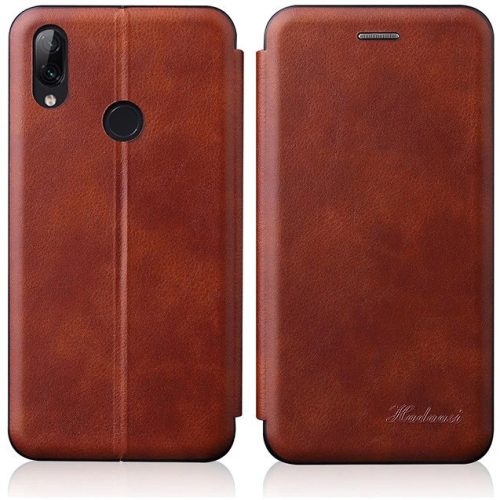 Samsung Galaxy S22 5G SM-S901, Oldalra nyíló tok, stand, Wooze Protect And Dress Book, barna