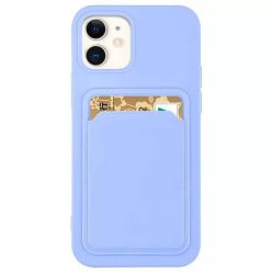   Samsung Galaxy M23 5G SM-M236B, Szilikon tok, kártyatartóval, Wooze Card Slot, világoskék