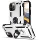 Huawei Honor X8 4G / X30i / Play 6T Pro, Műanyag hátlap védőtok, közepesen ütésálló, szilikon belső, telefontartó gyűrű, Defender, ezüst