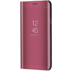   Apple iPhone 14 Plus, Oldalra nyíló tok, hívás mutatóval, Smart View Cover, vörösarany (utángyártott)
