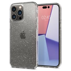   Apple iPhone 14 Pro, Szilikon tok, Spigen Liquid Crystal Glitter, átlátszó