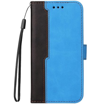 Samsung Galaxy S20 Ultra 5G SM-G988, Oldalra nyíló tok, stand, kártyatartóval, kézpánttal, Wooze Colour Wallet, kék