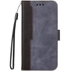   Samsung Galaxy S22 Plus 5G SM-S906, Oldalra nyíló tok, stand, kártyatartóval, kézpánttal, Wooze Colour Wallet, szürke