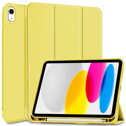 Apple iPad 10.9 (2022), mappa tok, Apple Pencil tartóval, Smart Case, sárga