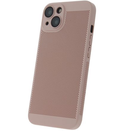 Samsung Galaxy A53 5G SM-A536U, Műanyag hátlap védőtok, légáteresztő, lyukacsos minta, Breezy, rózsaszín