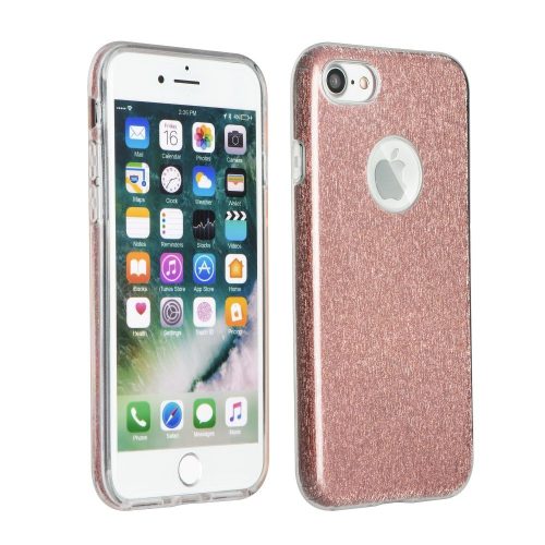 Samsung Galaxy M10 SM-M105F, TPU szilikon tok, csillogó, Forcell Shining, vörösarany