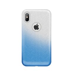   Samsung Galaxy M30 SM-M305F, TPU szilikon tok, csillogó, Forcell Shining, kék/ezüst
