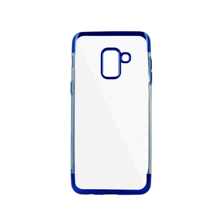 Samsung Galaxy A20 / A30 SM-A205F / A305F, TPU szilikon tok, Electro Plating, átlátszó/kék