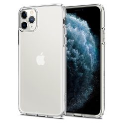  Apple iPhone 11 Pro, TPU szilikon tok, Spigen Liquid Crystal, átlátszó