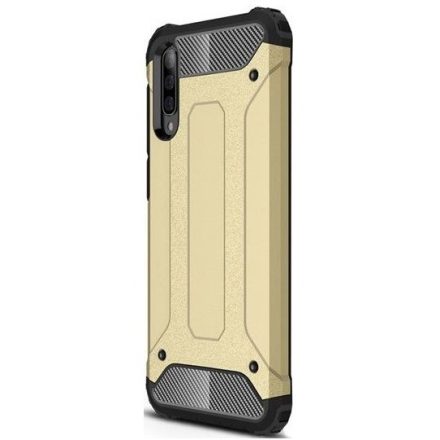 Apple iPhone 11 Pro Max, Műanyag hátlap védőtok, Defender, fémhatású, arany