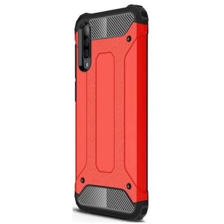 Apple iPhone 11 Pro Max, Műanyag hátlap védőtok, Defender, fémhatású, piros