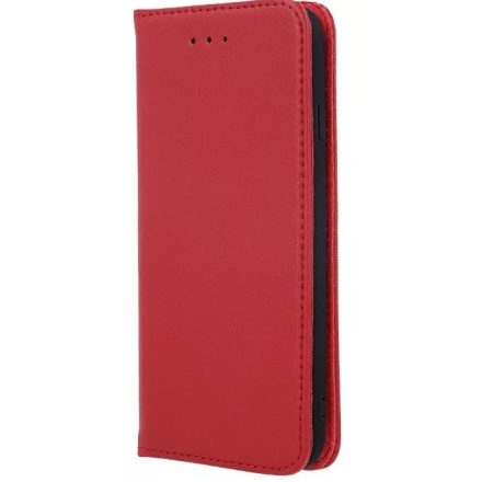 Huawei P40 Pro, Oldalra nyíló tok, valódi bőrtok, stand, Smart Pro, piros