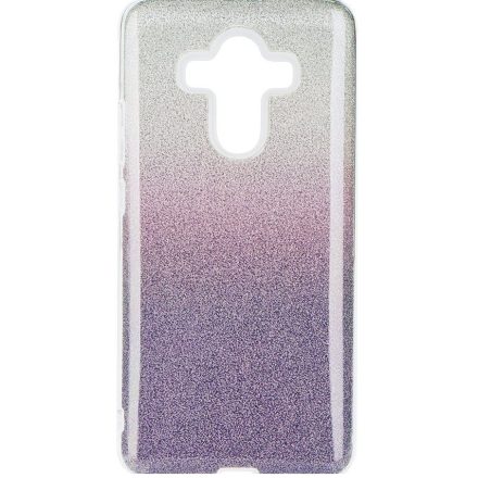 Apple iPhone 12 Pro Max, Szilikon tok, csillogó, Forcell Shining, lila/ezüst