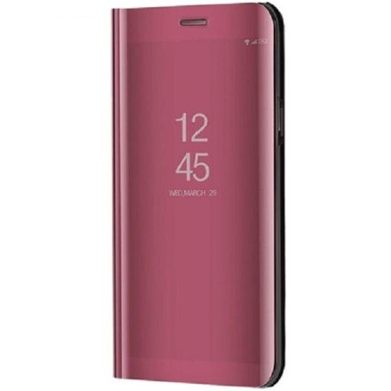 Samsung Galaxy A42 5G SM-A426B, Oldalra nyíló tok, hívás mutatóval, Smart View Cover, vörösarany (utángyártott)