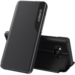   Samsung Galaxy S8 SM-G950, Oldalra nyíló tok, stand, hívás mutatóval, Wooze FashionBook, fekete