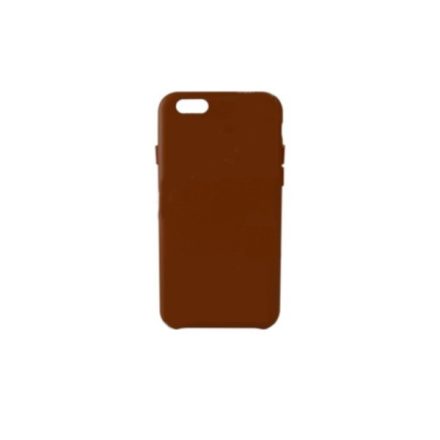 Apple iPhone X / XS, Műanyag hátlap védőtok, bőrbevonattal, gyári jellegű, barna