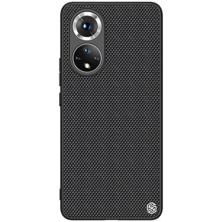 Huawei Honor 50 / Nova 9, Műanyag hátlap védőtok, szilikon keret, 3D minta, Nillkin Textured, fekete