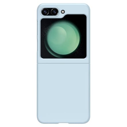 Samsung Galaxy Z Flip5 SM-F731B, Műanyag hátlap védőtok, Spigen Airskin, ultravékony, világoskék